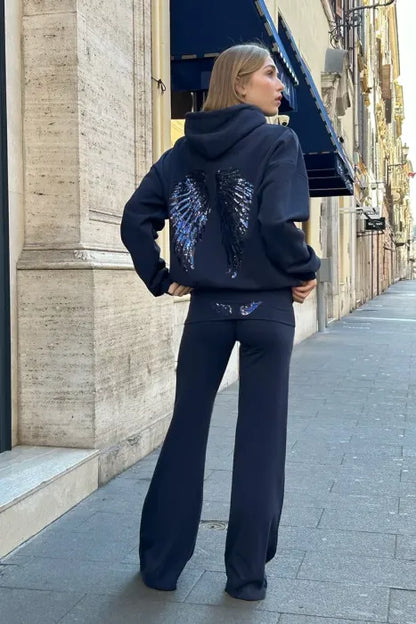 Angel Wings Cropped Set